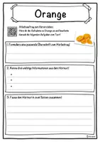 Vorschau - Unterrichtsreihen - Orange Lückentext mit Wortspeicher Hörverstehen und Suchsel - Seite 3