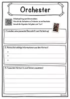 Vorschau - Unterrichtsreihen - Orchester Lückentext mit Wortspeicher Hörverstehen und Suchsel - Seite 3
