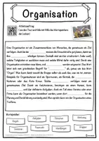 Vorschau - Unterrichtsreihen - Organisation Lückentext mit Wortspeicher Hörverstehen und Suchsel - Seite 1
