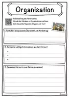 Vorschau - Unterrichtsreihen - Organisation Lückentext mit Wortspeicher Hörverstehen und Suchsel - Seite 3