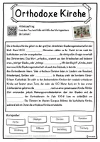 Vorschau - Unterrichtsreihen - Orthodoxe Kirche Lückentext mit Wortspeicher Hörverstehen und Suchsel - Seite 1