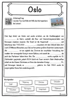 Vorschau - Unterrichtsreihen - Oslo Lückentext mit Wortspeicher Hörverstehen und Suchsel - Seite 1