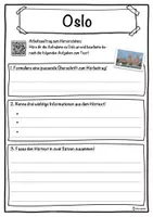 Vorschau - Unterrichtsreihen - Oslo Lückentext mit Wortspeicher Hörverstehen und Suchsel - Seite 3