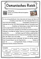 Vorschau - Unterrichtsreihen - Osmanisches Reich Lückentext mit Wortspeicher Hörverstehen und Suchsel - Seite 1