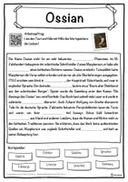 Vorschau - Unterrichtsreihen - Ossian Lückentext mit Wortspeicher Hörverstehen und Suchsel - Seite 1