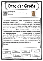 Vorschau - Unterrichtsreihen - Otto der Große Lückentext mit Wortspeicher Hörverstehen und Suchsel - Seite 1