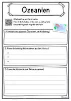 Vorschau - Unterrichtsreihen - Ozeanien Lückentext mit Wortspeicher Hörverstehen und Suchsel - Seite 3
