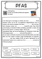 Vorschau - Unterrichtsreihen - PFAS Lückentext mit Wortspeicher Hörverstehen und Suchsel - Seite 1