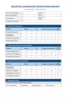 Vorschau - Anderer Materialtyp - Berufserkundungsbogen Bewertung Feedback - Deckblatt