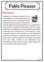 Vorschau - Unterrichtsreihen - Pablo Picasso Lückentext mit Wortspeicher Hörverstehen und Suchsel - Seite 2
