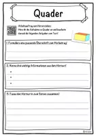 Vorschau - Unterrichtsreihen - Quader Lückentext mit Wortspeicher Hörverstehen und Suchsel - Seite 3