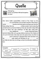 Vorschau - Unterrichtsreihen - Quelle Lückentext mit Wortspeicher Hörverstehen und Suchsel - Seite 1