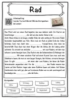 Vorschau - Unterrichtsreihen - Rad Lückentext mit Wortspeicher Hörverstehen und Suchsel - Seite 1