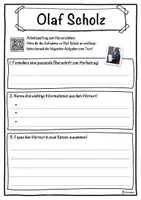 Vorschau - Unterrichtsreihen - Olaf Scholz Lückentext mit Wortspeicher Hörverstehen und Suchsel - Seite 3