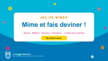 Aperçu - Jeux - Silence on mime ! 80 mimes à deviner - Page de couverture