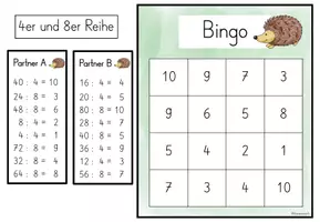 Vorschau - Stationenlernen - Einsdurcheins Bingo I Geteiltaufgaben & Division üben I Kl. 2–4 I Partnerarbeit - Seite 3