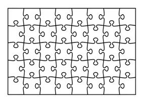 Vista previa - Manualidades / Dibujos para colorear - Plantilla puzzle - Portada