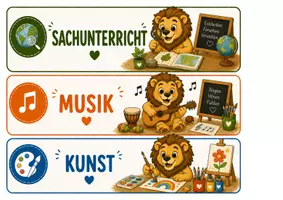 Vorschau - Präsentationen/Tafelbilder - Tagestransparenz Löwenklasse - Klassentier Löwe - Seite 3