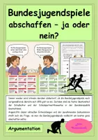 Vorschau - Stundenentwürfe - Argumentation: Die Bundesjugendspiele - Deckblatt