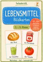 Vorschau - Bildkarten - Lebensmittel Bildkarten Grundschule DaZ - Deckblatt