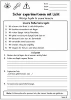 Vorschau - Arbeitsblätter - Optik Phsyik Klasse 6 | Experimente - Seite 2