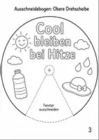 Vorschau - Mal- und Bastelvorlagen - Sonnenschutz Drehscheibe Klasse 1-4 - Seite 2
