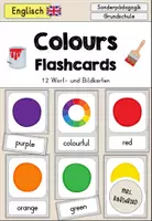 Vorschau - Fördermaterial/Inklusion - Bildkarten flashcards colours Farben Tafelmaterial - Englisch - Deckblatt