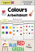 Vorschau - Arbeitsblätter - Colours Farben Arbeitsblatt differenziert - Englisch - Deckblatt