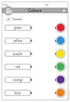 Vorschau - Arbeitsblätter - Colours Farben Arbeitsblatt differenziert - Englisch - Seite 2