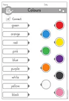 Vorschau - Arbeitsblätter - Colours Farben Arbeitsblatt differenziert - Englisch - Seite 3