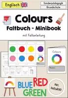 Vorschau - Arbeitsblätter - Colours Farben Faltbuch minibook - Englisch - Deckblatt