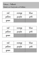 Vorschau - Arbeitsblätter - Colours Farben Faltbuch minibook - Englisch - Seite 3