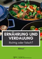 Vorschau - Arbeitsblätter - Ernährung und Verdauung: Rätsel für deinen Biounterricht! - Deckblatt