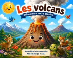 Aperçu - Préparation de séance / Séance complète - Kamishibaï | Les volcans | Découvrons notre planète - Page de couverture