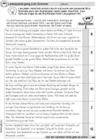 Vorschau - Stationenlernen - Lesespaziergang | Lesen | Sommer | differenziert | Lösungen - Seite 3