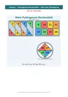 Vorschau - Arbeitsblätter - Pythagoras-Rechenbild Hypotenuse & Kathete berechnen 4. Klasse MS - Seite 3