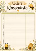 Vorschau - Poster - Bienenklasse Boho XXL | Klassenzimmer-Deko & Organisationspaket für Grundschule und Volksschule - Seite 3