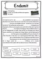 Vorschau - Unterrichtsreihen - Endemit Lückentext mit Wortspeicher Hörverstehen und Suchsel - Seite 1