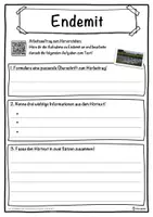 Vorschau - Unterrichtsreihen - Endemit Lückentext mit Wortspeicher Hörverstehen und Suchsel - Seite 3