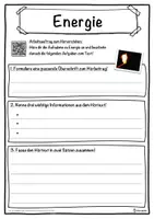 Vorschau - Unterrichtsreihen - Energie Lückentext mit Wortspeicher Hörverstehen und Suchsel - Seite 3