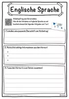 Vorschau - Unterrichtsreihen - Englische Sprache Lückentext mit Wortspeicher Hörverstehen und Suchsel - Seite 3