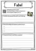 Vorschau - Unterrichtsreihen - Fabel Lückentext mit Wortspeicher Hörverstehen und Suchsel - Seite 3
