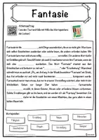 Vorschau - Unterrichtsreihen - Fantasie Lückentext mit Wortspeicher Hörverstehen und Suchsel - Seite 1