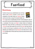 Vorschau - Unterrichtsreihen - Fastfood Lückentext mit Wortspeicher Hörverstehen und Suchsel - Seite 2