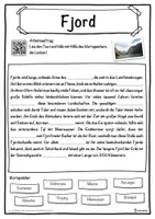 Vorschau - Unterrichtsreihen - Fjord Lückentext mit Wortspeicher Hörverstehen und Suchsel - Seite 1