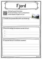 Vorschau - Unterrichtsreihen - Fjord Lückentext mit Wortspeicher Hörverstehen und Suchsel - Seite 3
