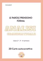 anteprima - Esercizi - Grammatica 20 Carte autocorrettive - Pagina di copertina