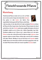 Vorschau - Unterrichtsreihen - Fleischfressende Pflanze Lückentext mit Wortspeicher Hörverstehen und Suchsel - Seite 2
