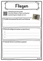Vorschau - Unterrichtsreihen - Fliegen Lückentext mit Wortspeicher Hörverstehen und Suchsel - Seite 3