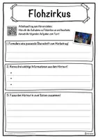 Vorschau - Unterrichtsreihen - Flohzirkus Lückentext mit Wortspeicher Hörverstehen und Suchsel - Seite 3